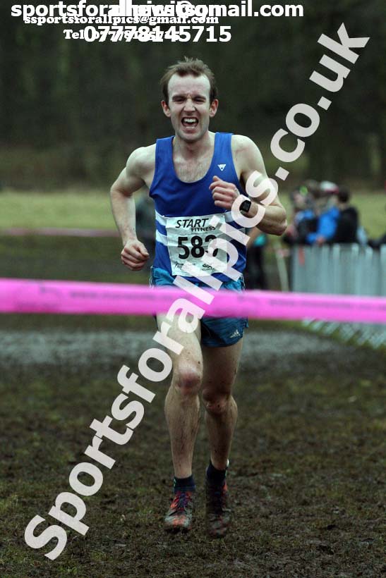 Senior men, 2018 Northern Cross Country Champs., Harewood House, Leeds. Photo: David T. Hewitson/Sports for All Pics